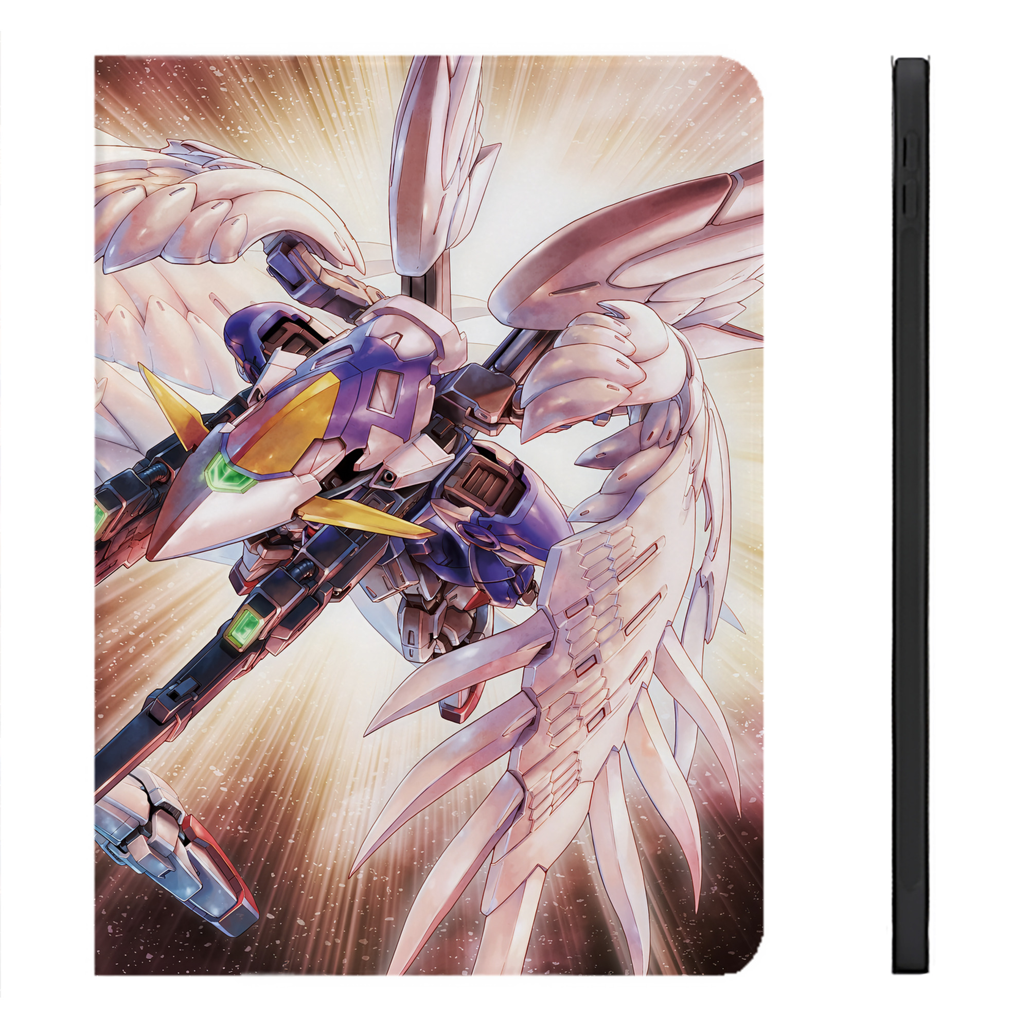 （画像用） 機動戦士ガンダム Mobile Suit Gundam IPadケース ペンホルダー付き ブックスタイルデザイン